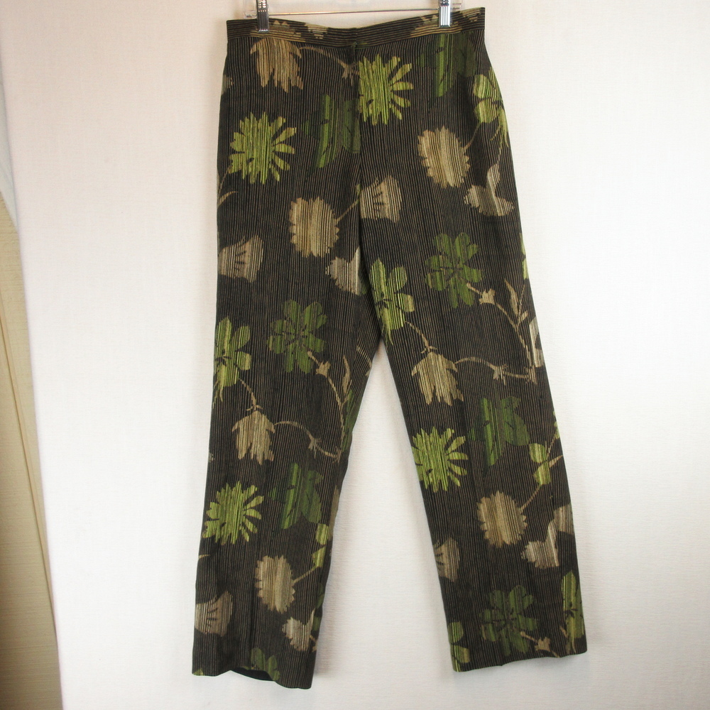 Sigrid Olsen Floral Print Silk Wool Pant Size 14